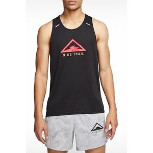 Nike Rise 365‎ Mens Trail Running Tank Top Dri-FIT Mens Black Medium CT7371-010